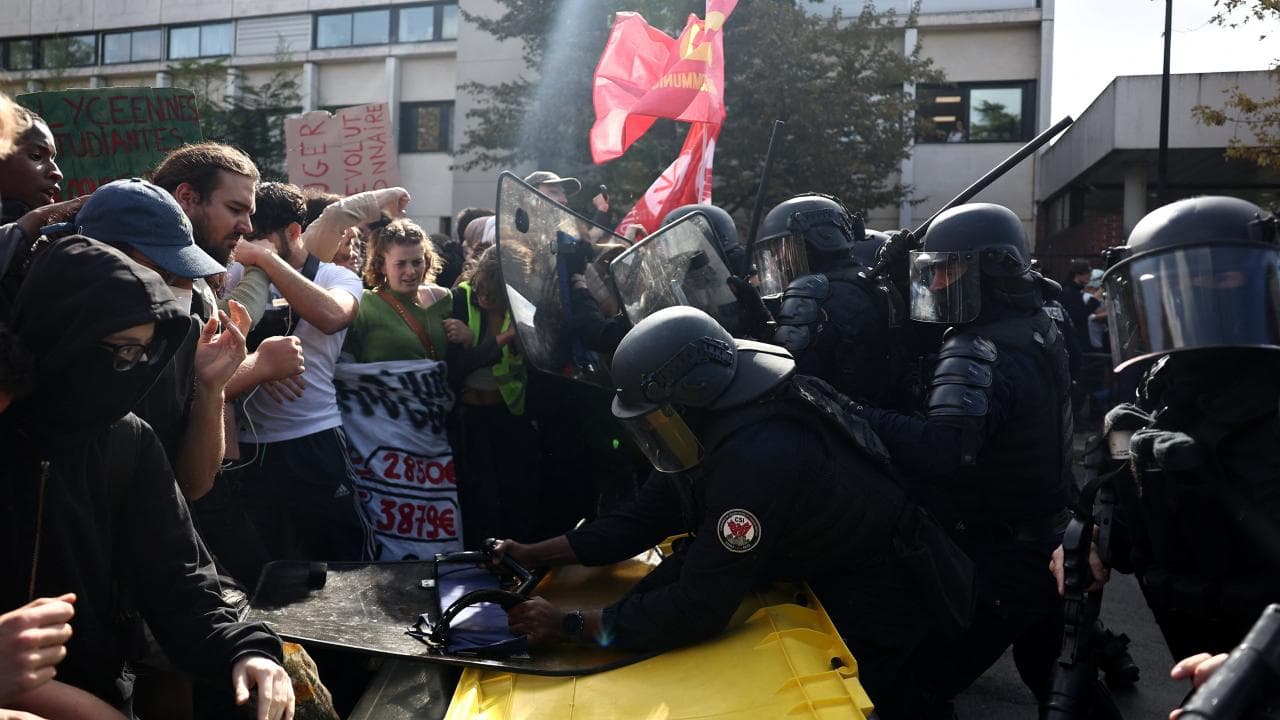 Fransa'da Lise Protestoları Büyüyor: Hükümetten Acil Kriz Masası